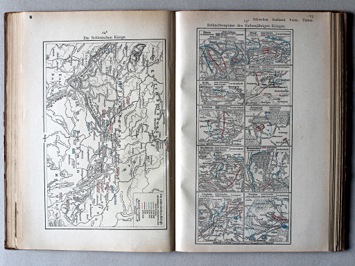 Putzgers Historischer Schul-Atlas, 1922
25a. Schlachtenpläne des Siebenjährigen Krieges