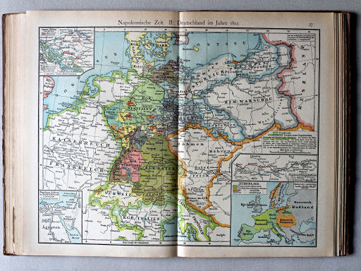 Putzgers Historischer Schul-Atlas, 1922
27. Napoleonische Zeit II: Deutschland im Jahre 1812