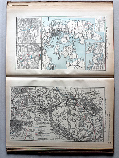 Putzgers Historischer Schul-Atlas, 1922
30a. Karten zu den deutschen Einheitskriegen II