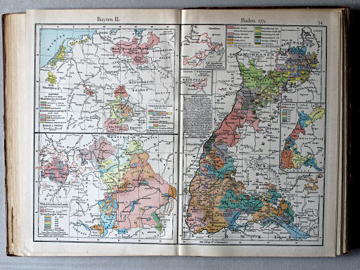 Putzgers Historischer Schul-Atlas, 1922
34. Bayern II. Baden 1771