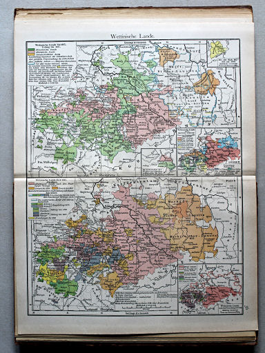 Putzgers Historischer Schul-Atlas, 1922
36. Wettinische Lande