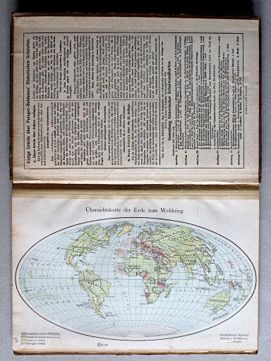 Putzgers Historischer Schul-Atlas, 1922
48. Übersichtskarte zum Weltkrieg