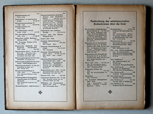 Putzgers Historischer Schul-Atlas, Große Ausgabe, 1923
Inhoudsopgave 3 / Table of contents 3
