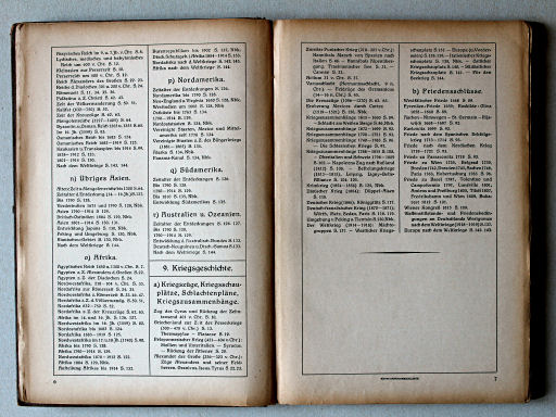 Putzgers Historischer Schul-Atlas, Große Ausgabe, 1923
Inhoudsopgave 7 / Table of contents 7