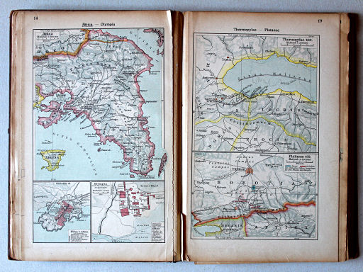 Putzgers Historischer Schul-Atlas, Große Ausgabe, 1923
14. Attica – Olympia
19. Thermopylae – Plataeae