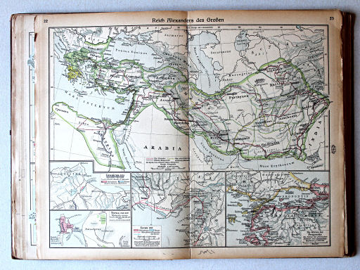 Putzgers Historischer Schul-Atlas, Große Ausgabe, 1923
22.23. Reich Alexanders des Großen