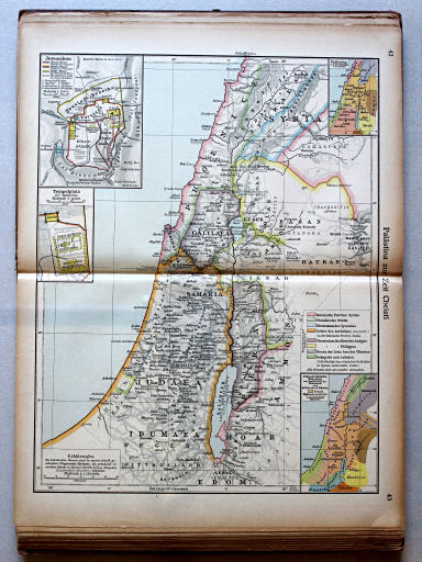 Putzgers Historischer Schul-Atlas, Große Ausgabe, 1923
42.43. Palästina zur Zeit Christi