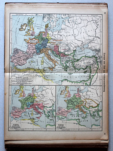 Putzgers Historischer Schul-Atlas, Große Ausgabe, 1923
50.51. Europa zur Zeit der Völkerwanderung