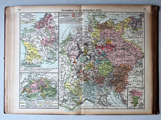 Putzgers Historischer Schul-Atlas, Große Ausgabe, 1923
70.71. Deutschland im 14. Jahrhundert (1378)