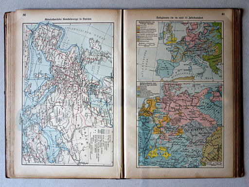 Putzgers Historischer Schul-Atlas, Große Ausgabe, 1923
81. Religionen im 16. und 17. Jahrhundert