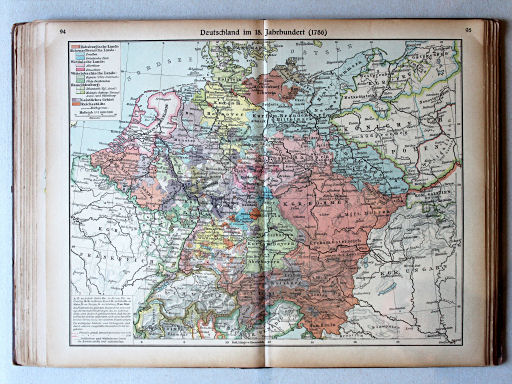 Putzgers Historischer Schul-Atlas, Große Ausgabe, 1923
94.95. Deutschland im 18. Jahrhundert (1786)