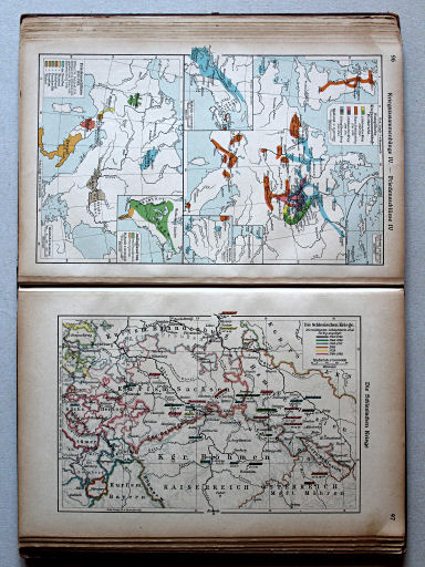 Putzgers Historischer Schul-Atlas, Große Ausgabe, 1923
97. Die Schlesischen Kriege