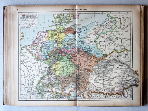 Putzgers Historischer Schul-Atlas, Große Ausgabe, 1923
110.111. Deutschland 1815 bis 1866