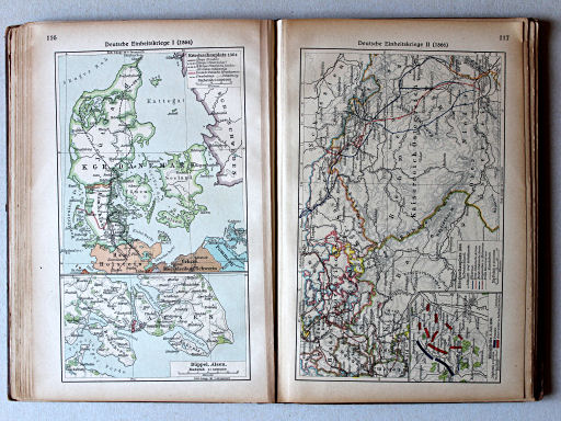 Putzgers Historischer Schul-Atlas, Große Ausgabe, 1923
116. Deutsche Einheitskriege I (1864)