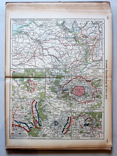 Putzgers Historischer Schul-Atlas, Große Ausgabe, 1923
118.119. Deutsche Einheitskriege III (1870-1871)