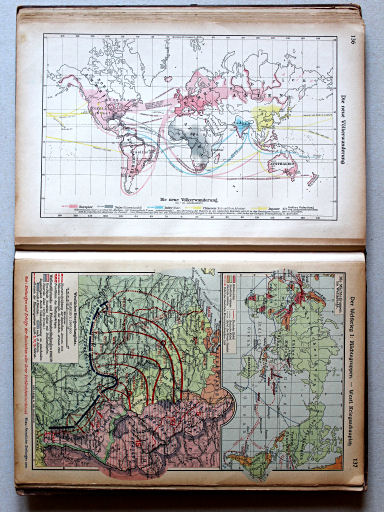 Putzgers Historischer Schul-Atlas, Große Ausgabe, 1923
136. Die neue Völkerwanderung