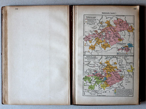 Putzgers Historischer Schul-Atlas, Große Ausgabe, 1923
153. Wettinische Lande I