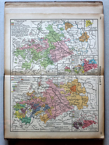 Putzgers Historischer Schul-Atlas, Große Ausgabe, 1923
154.155. Wettinische Lande II