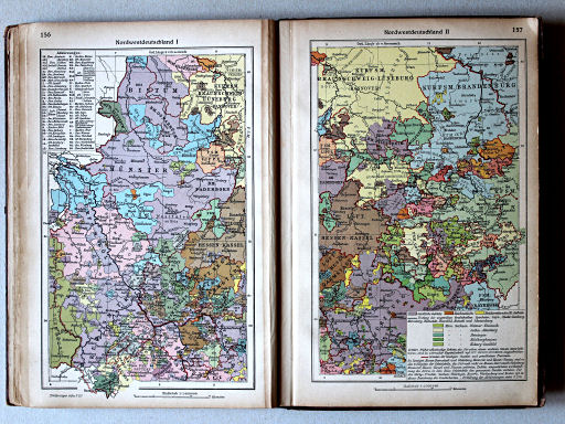 Putzgers Historischer Schul-Atlas, Große Ausgabe, 1923
156. Nordwestdeutschland I
157. Nordwestdeutschland II