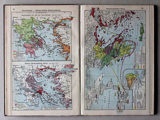 Putzgers Historischer Schul-Atlas, Große Ausgabe, 1931/33
14. Perserkriege – Athens höchste Machtentfaltung