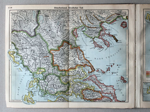 Putzgers Historischer Schul-Atlas, Große Ausgabe, 1931/33
17.18. Griechenland. Nördlicher Teil