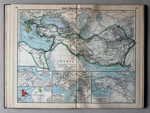 Putzgers Historischer Schul-Atlas, Große Ausgabe, 1931/33
24.25. Reich Alexanders des Großen