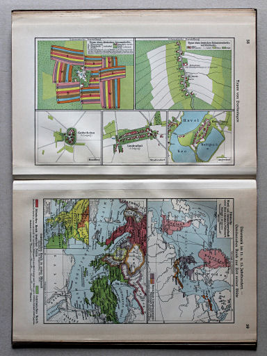 Putzgers Historischer Schul-Atlas, Große Ausgabe, 1931/33
. Typen von Dorfanlagen