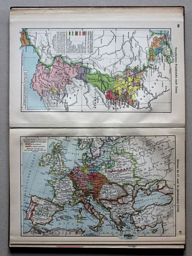 Putzgers Historischer Schul-Atlas, Große Ausgabe, 1931/33
87. Europa im 17. und 18. Jahrhundert (1740)