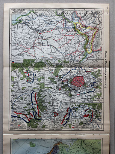 Putzgers Historischer Schul-Atlas, Große Ausgabe, 1931/33
109.110. Deutsche Einheitskriege (1870-1871)
111. Europa 1878-1912