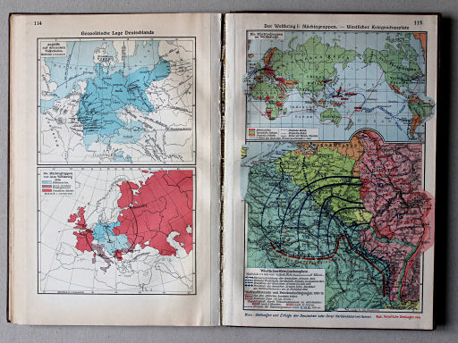 Putzgers Historischer Schul-Atlas, Große Ausgabe, 1931/33
114. Geopolitische Lage Deutschlands