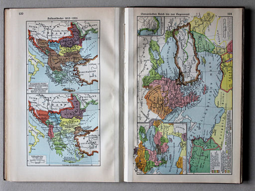 Putzgers Historischer Schul-Atlas, Große Ausgabe, 1931/33
120. Balkanländer 1812-1915