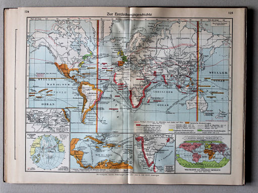 Putzgers Historischer Schul-Atlas, Große Ausgabe, 1931/33
124.125. Zur Entdeckungsgeschichte