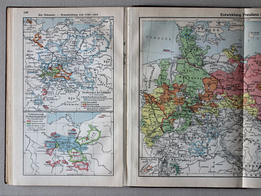 Putzgers Historischer Schul-Atlas, Große Ausgabe, 1931/33
144. Die Askanier – Brandenburg von 1134-1415