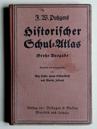 Putzgers Historischer Schul-Atlas, Große Ausgabe, 1934
Voorkant band