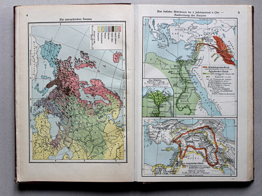 Putzgers Historischer Schul-Atlas, Große Ausgabe, 1934
5. Das östliche Mittelmeer im 2. Jahrtausend v. Chr. – Ausbreitung der Assyrer