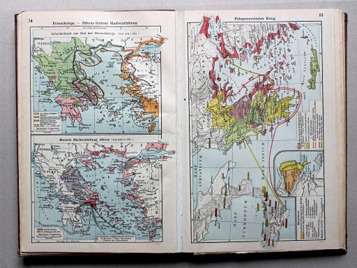 Putzgers Historischer Schul-Atlas, Große Ausgabe, 1934
14. Perserkriege – Athens höchste Machtentfaltung