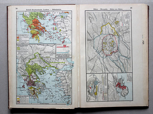 Putzgers Historischer Schul-Atlas, Große Ausgabe, 1934
16. Zerfall Griechenlands, Leuktra – Makedonien