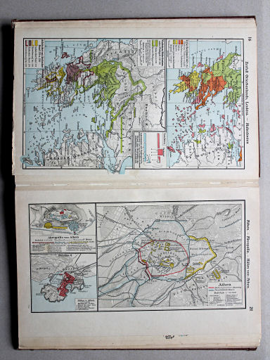 Putzgers Historischer Schul-Atlas, Große Ausgabe, 1934
21. Athen – Akropolis – Häfen von Athen