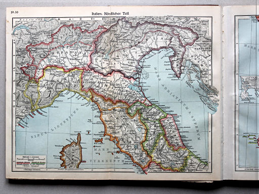 Putzgers Historischer Schul-Atlas, Große Ausgabe, 1934
29.30. Italien. Nördlicher Teil