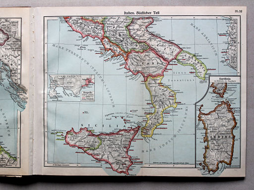 Putzgers Historischer Schul-Atlas, Große Ausgabe, 1934
31.32. Italien. Südlicher Teil