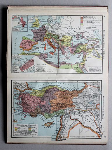 Putzgers Historischer Schul-Atlas, Große Ausgabe, 1934
36. Entwicklung des Römischen Weltreichs
37. Kleinasien zur Zeit der Römer