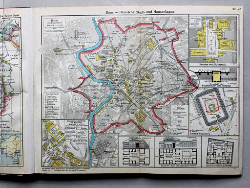 Putzgers Historischer Schul-Atlas, Große Ausgabe, 1934
39.40. Rom – Römische Stadt- und Hausanlagen