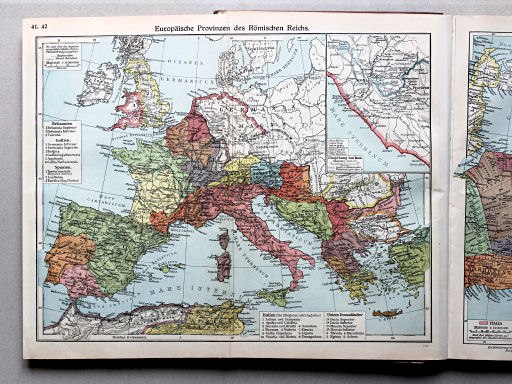 Putzgers Historischer Schul-Atlas, Große Ausgabe, 1934
41.42. Europäische Provinzen des Römischen Reichs