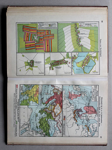 Putzgers Historischer Schul-Atlas, Große Ausgabe, 1934
58. Typen von Dorfanlagen