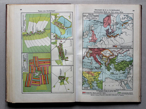 Putzgers Historischer Schul-Atlas, Große Ausgabe, 1934
59. Dänemark im 11. und 13. Jahrhundert – Oströmisches Reich zur Zeit seiner Blüte