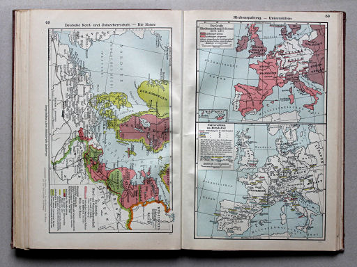 Putzgers Historischer Schul-Atlas, Große Ausgabe, 1934
69. Kirchenspaltung – Universitäten