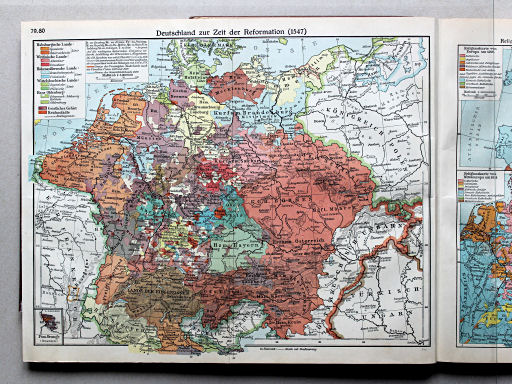 Putzgers Historischer Schul-Atlas, Große Ausgabe, 1934
79.80. Deutschland zur Zeit der Reformation (1547)