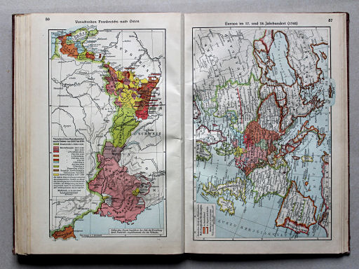Putzgers Historischer Schul-Atlas, Große Ausgabe, 1934
86. Vorschreiten Frankreichs nach Osten