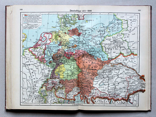 Putzgers Historischer Schul-Atlas, Große Ausgabe, 1934
100.101. Deutschland 1815-1866