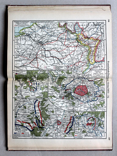 Putzgers Historischer Schul-Atlas, Große Ausgabe, 1934
108.109. Französisch-Deutscher Krieg (1870-1871)